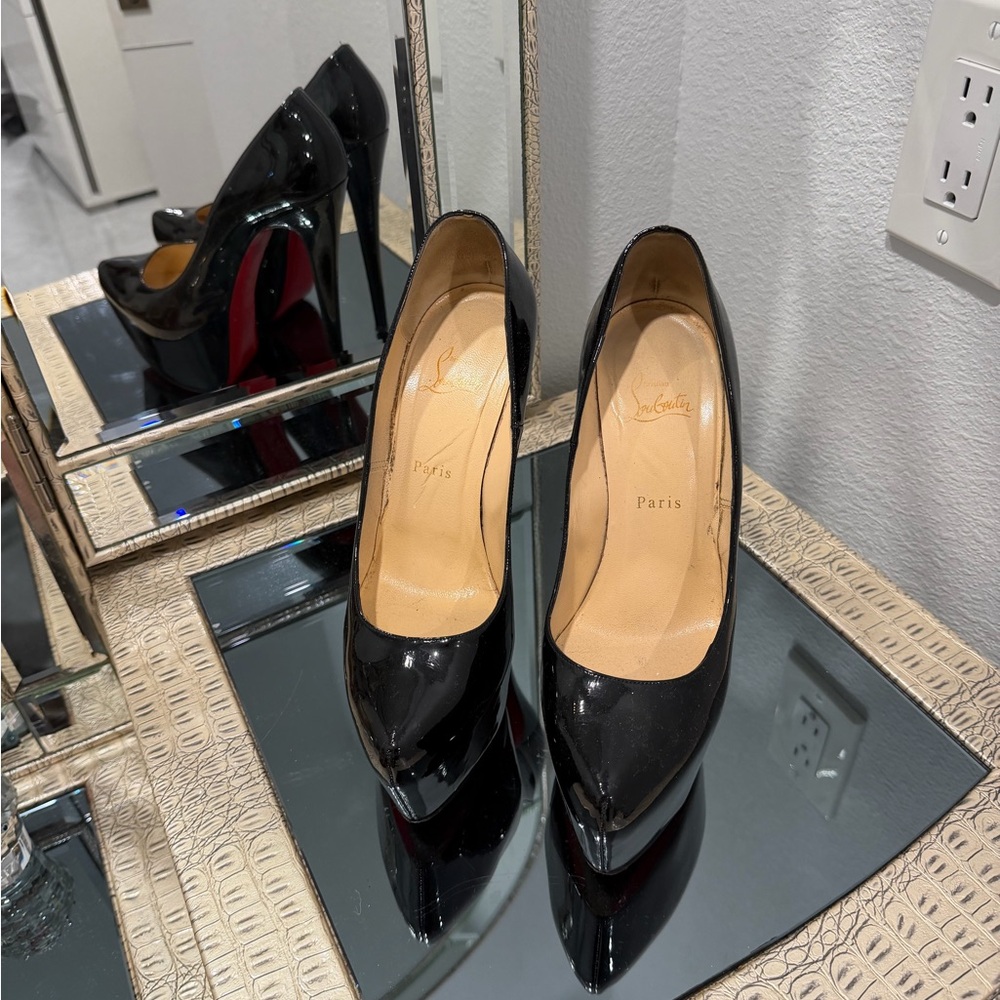 Christian Louboutin Black Patent Heels